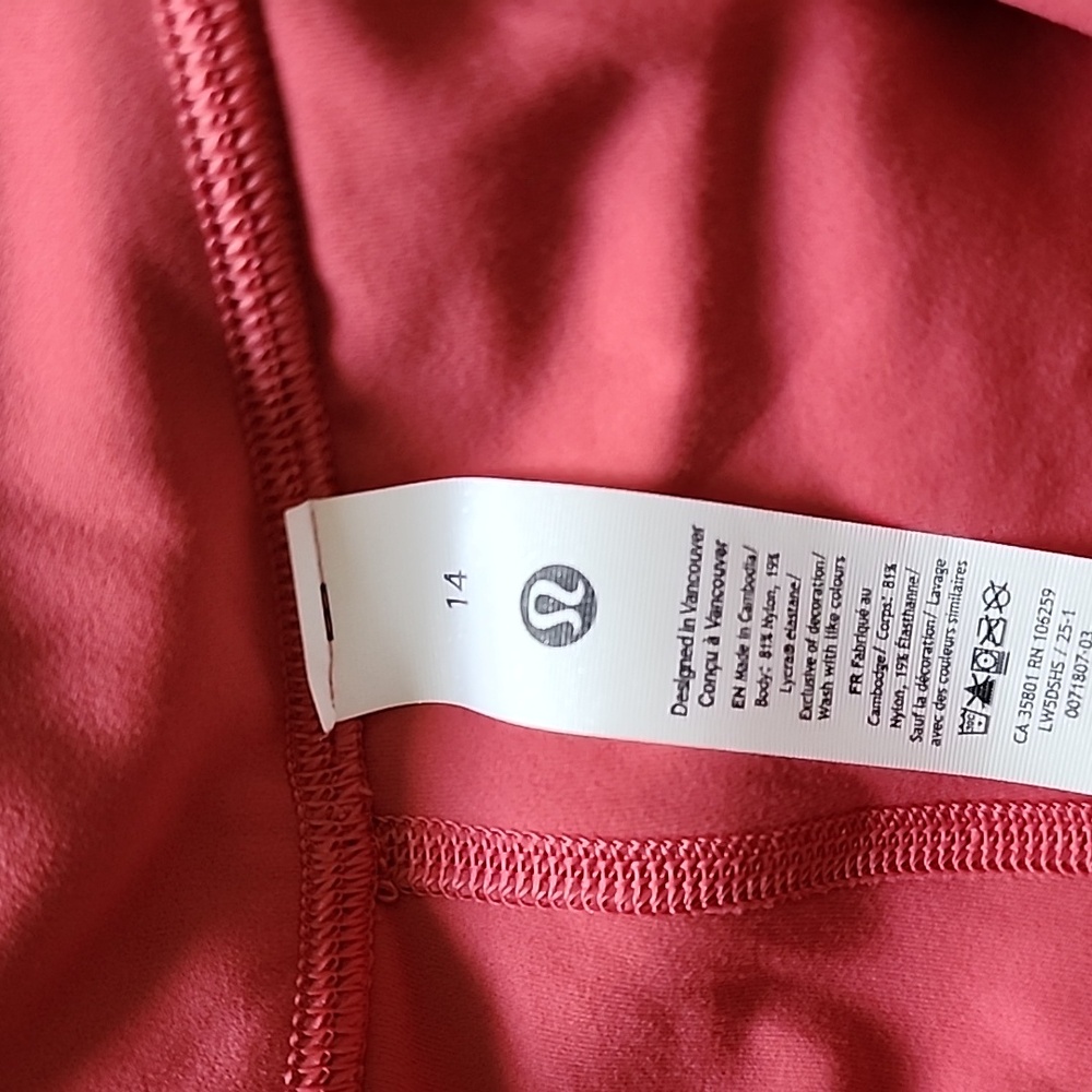 Lululemon Align HR Pant 25" *Pockets In Desert Red NWT - Picture 7 of 8